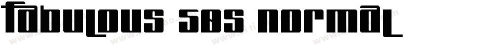 Fabulous 50s Normal字体转换